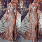 New Women Elegant Dresses Sexy one Shoulder